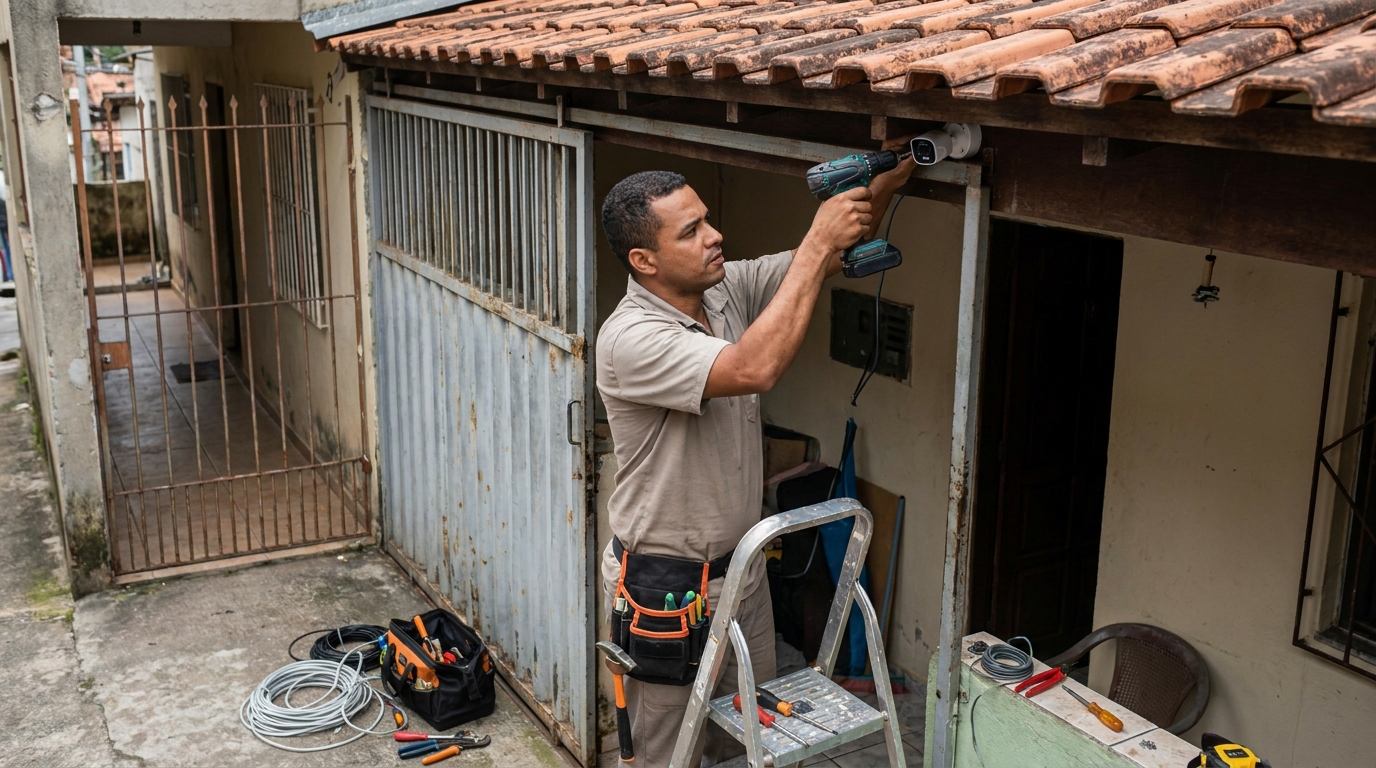 Instalação de Câmera Residencial na Glória, Sete Lagoas‑MG