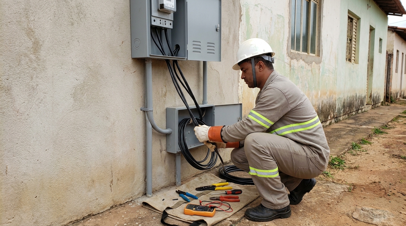 Regularização de Entrada de Energia no JK, Sete Lagoas‑MG