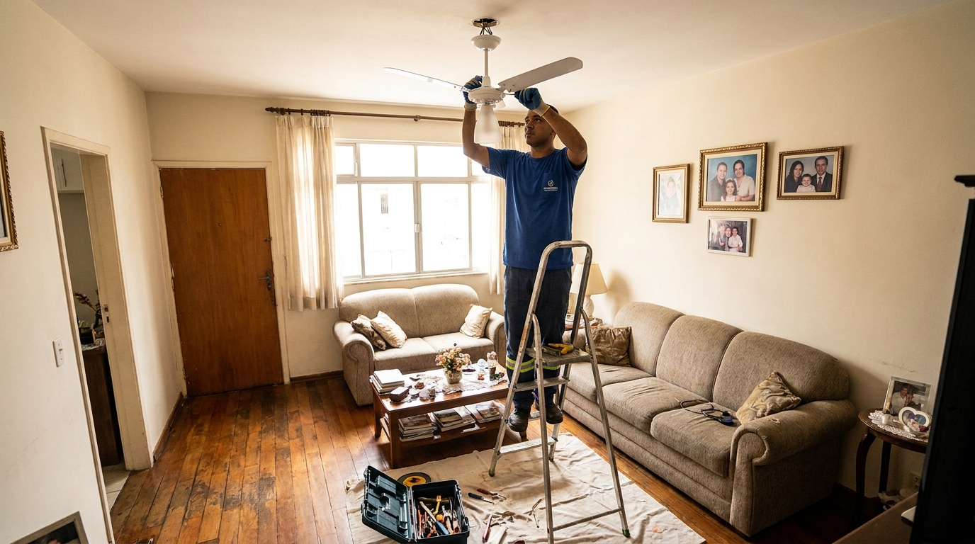 Substituição de Ventilador no Centro, Sete Lagoas‑MG
